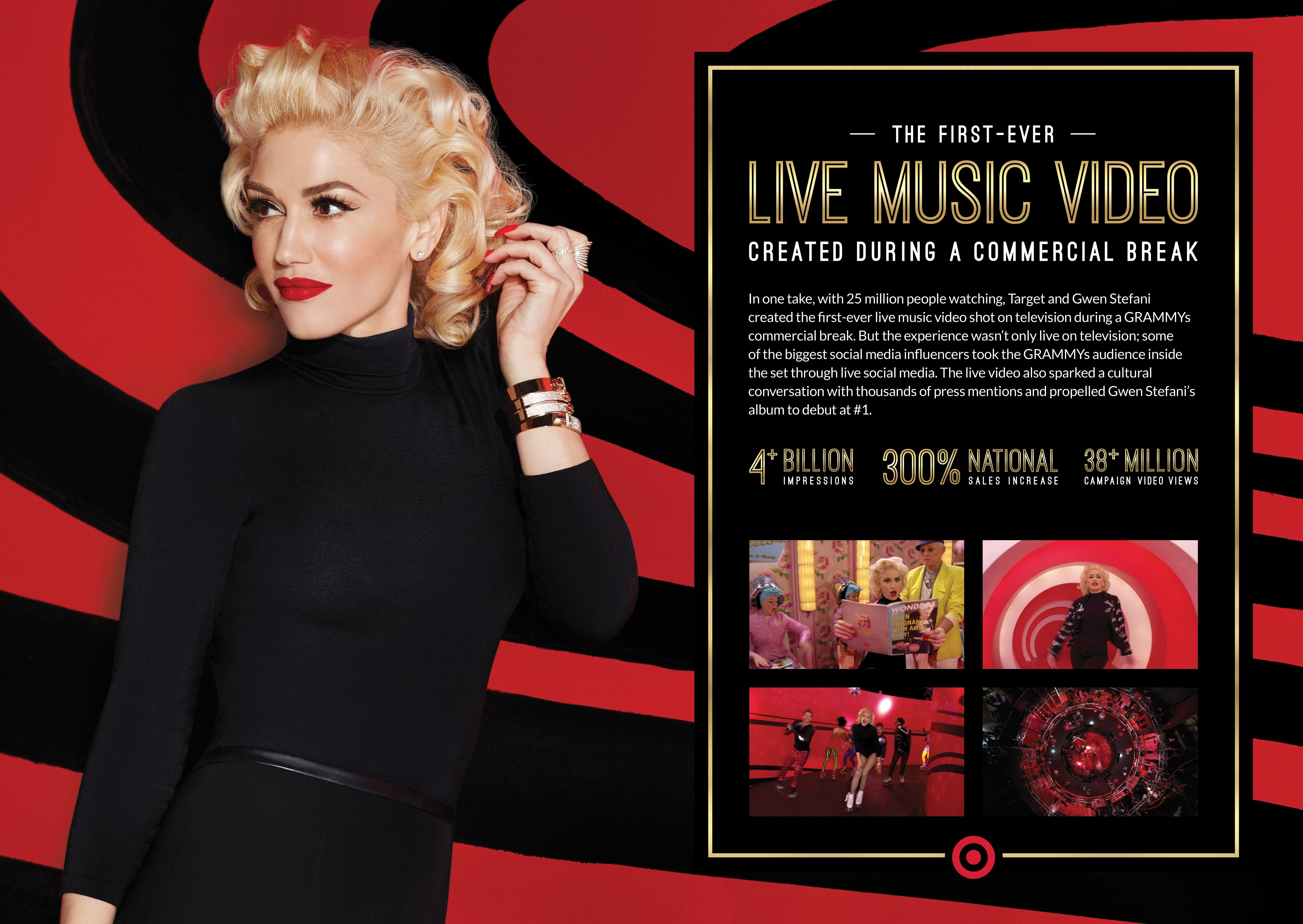 TARGET CREATES FIRST EVER LIVE MUSIC VIDEO WITH GWEN STEFANI