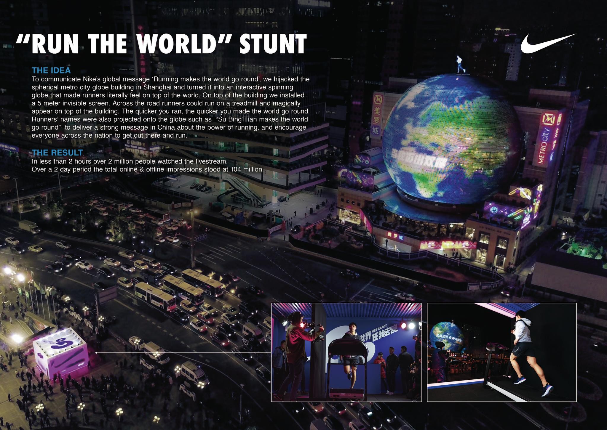 Nike-“RUN THE WORLD” STUNT