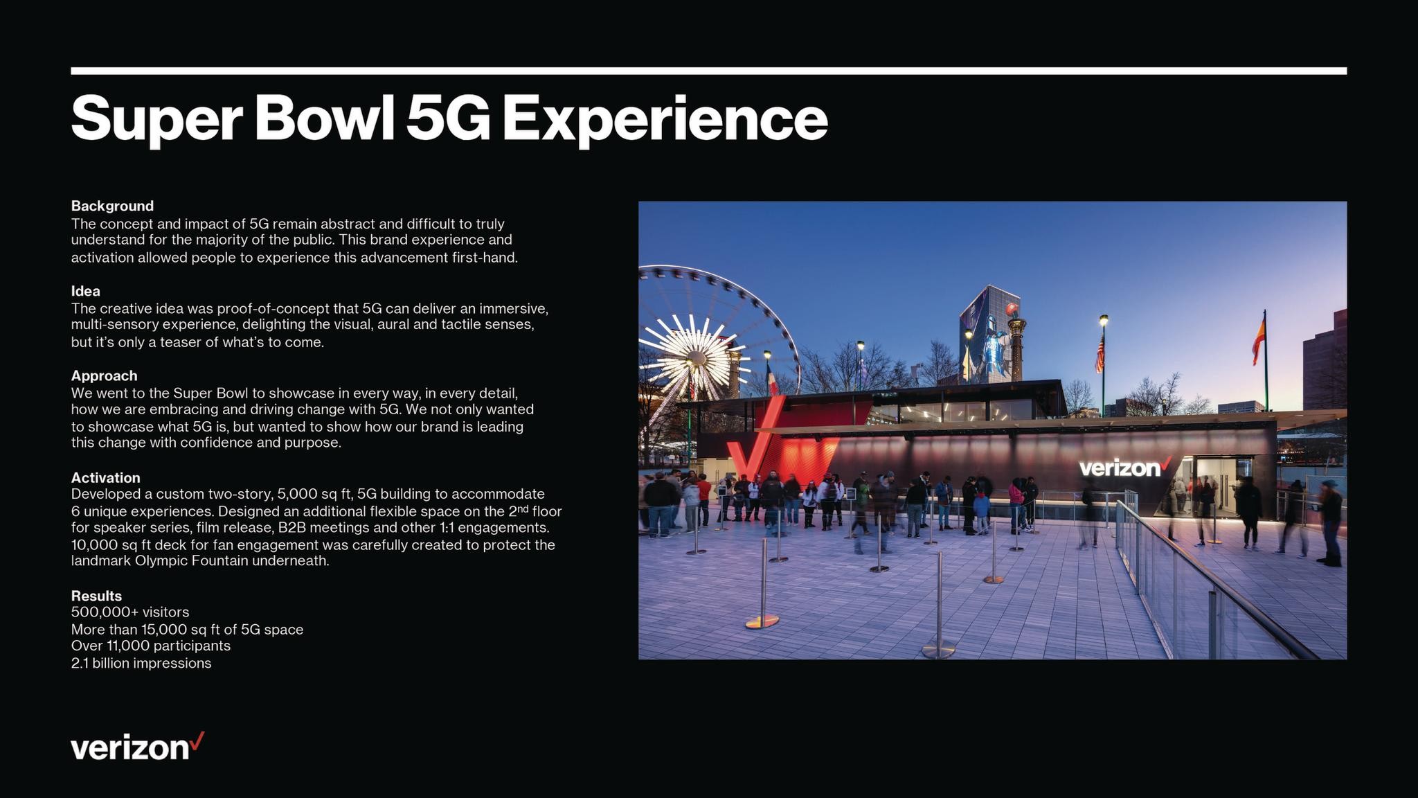 Super Bowl 5G Experience 
