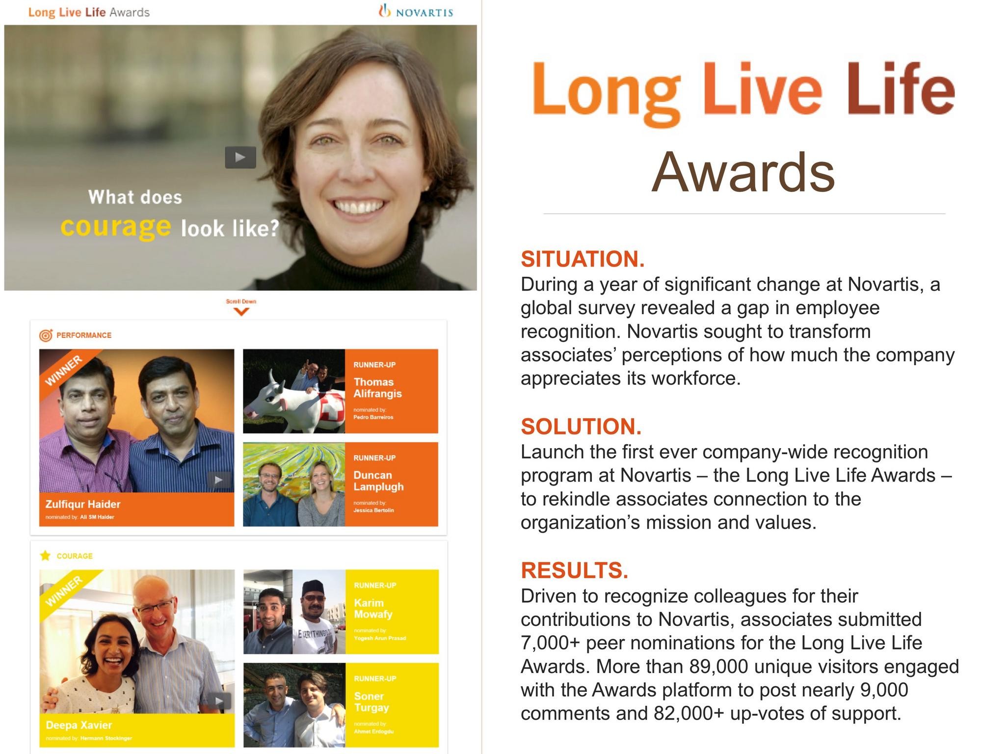 Activating Nearly 90,000 Associates to Recognize Their Peers: Novartis Long Live