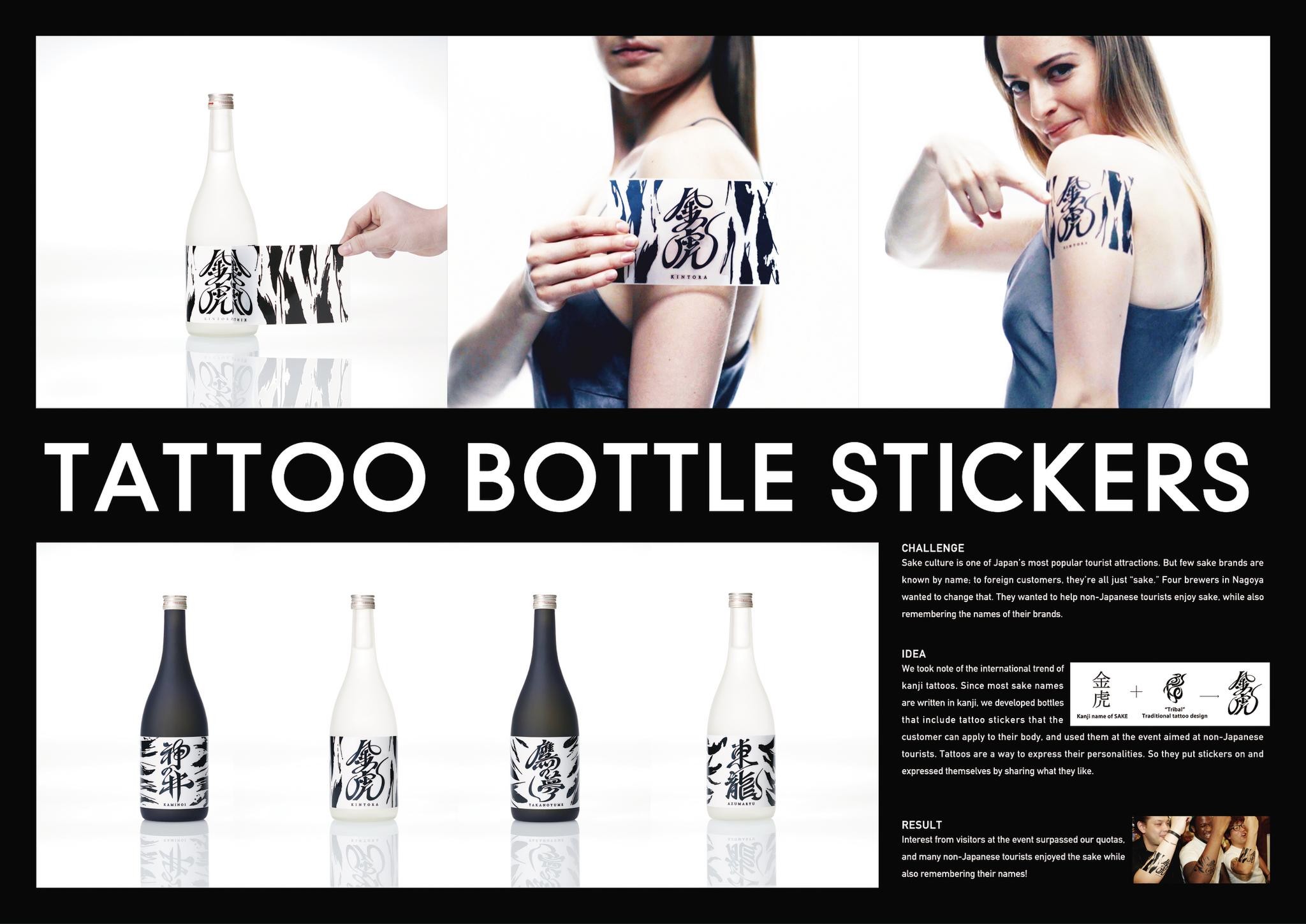 TATTOO BOTTLE STICKERS