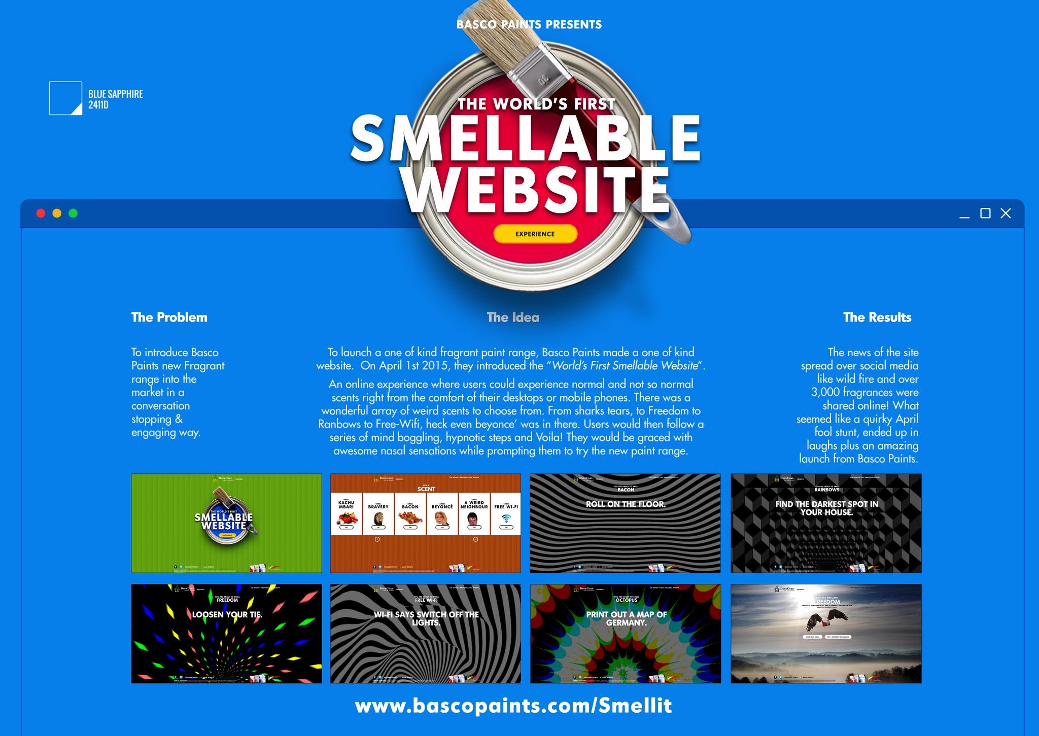 The World's First Smellable Website