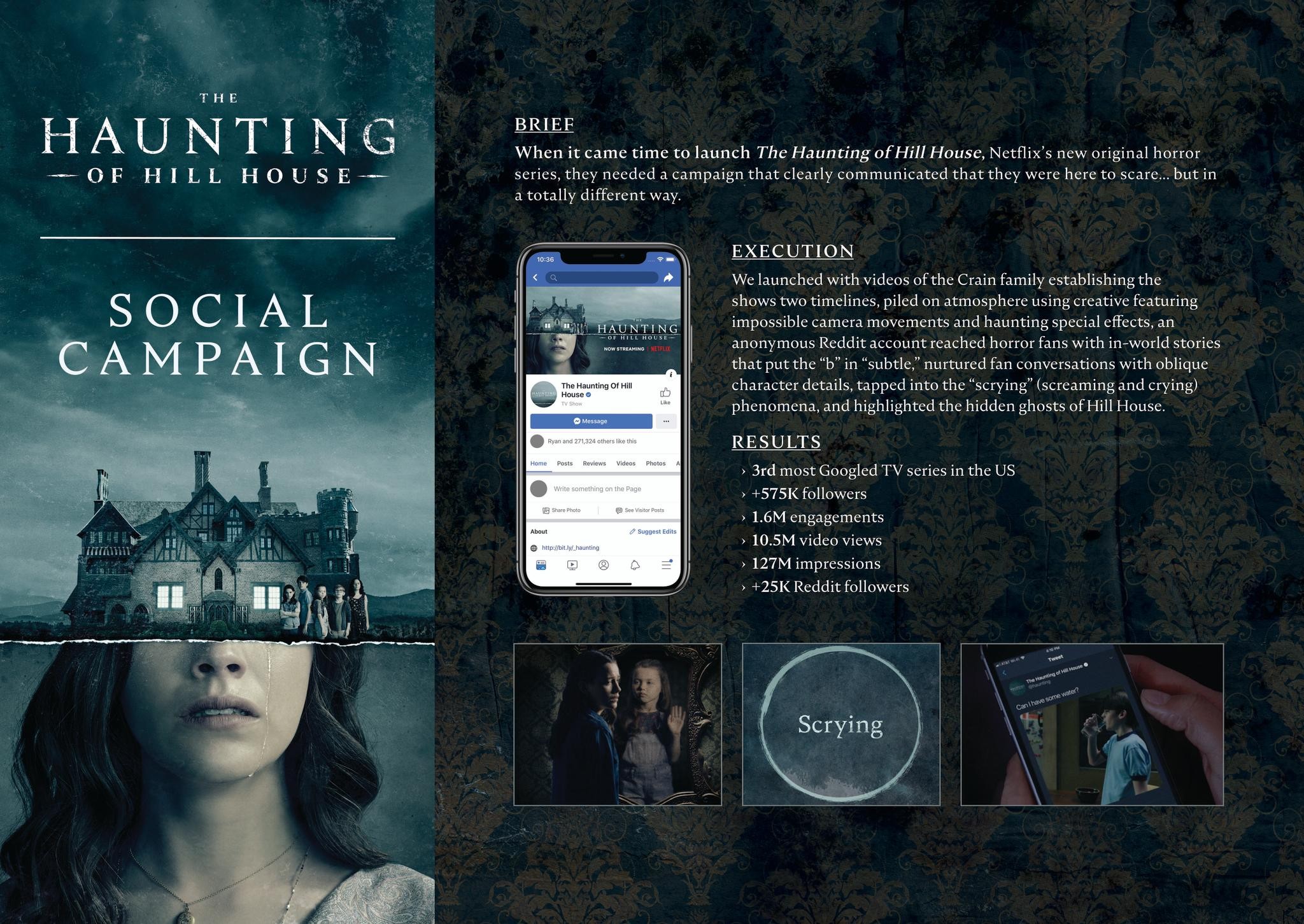Haunting of Hill House Social Campaign