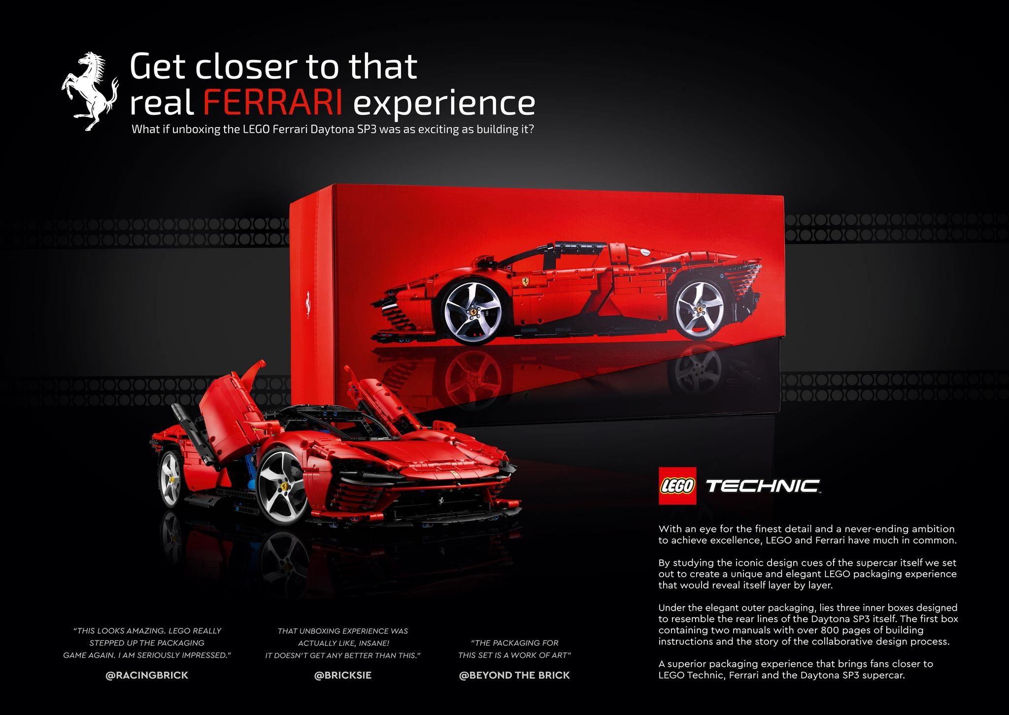 LEGO Ferrari Daytona SP3 model - THE SENSE OF PERFECTION