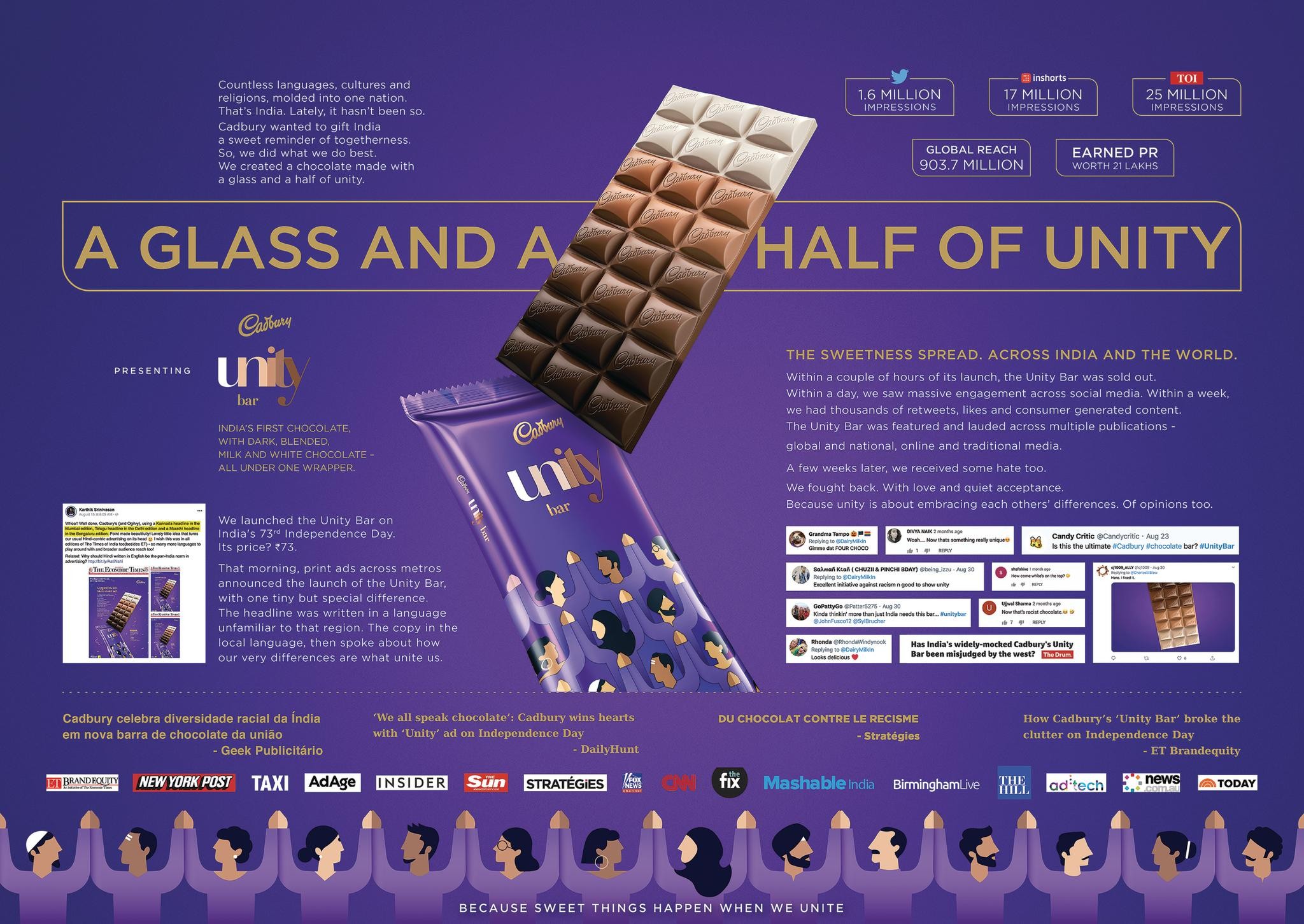 Cadbury Unity Bar