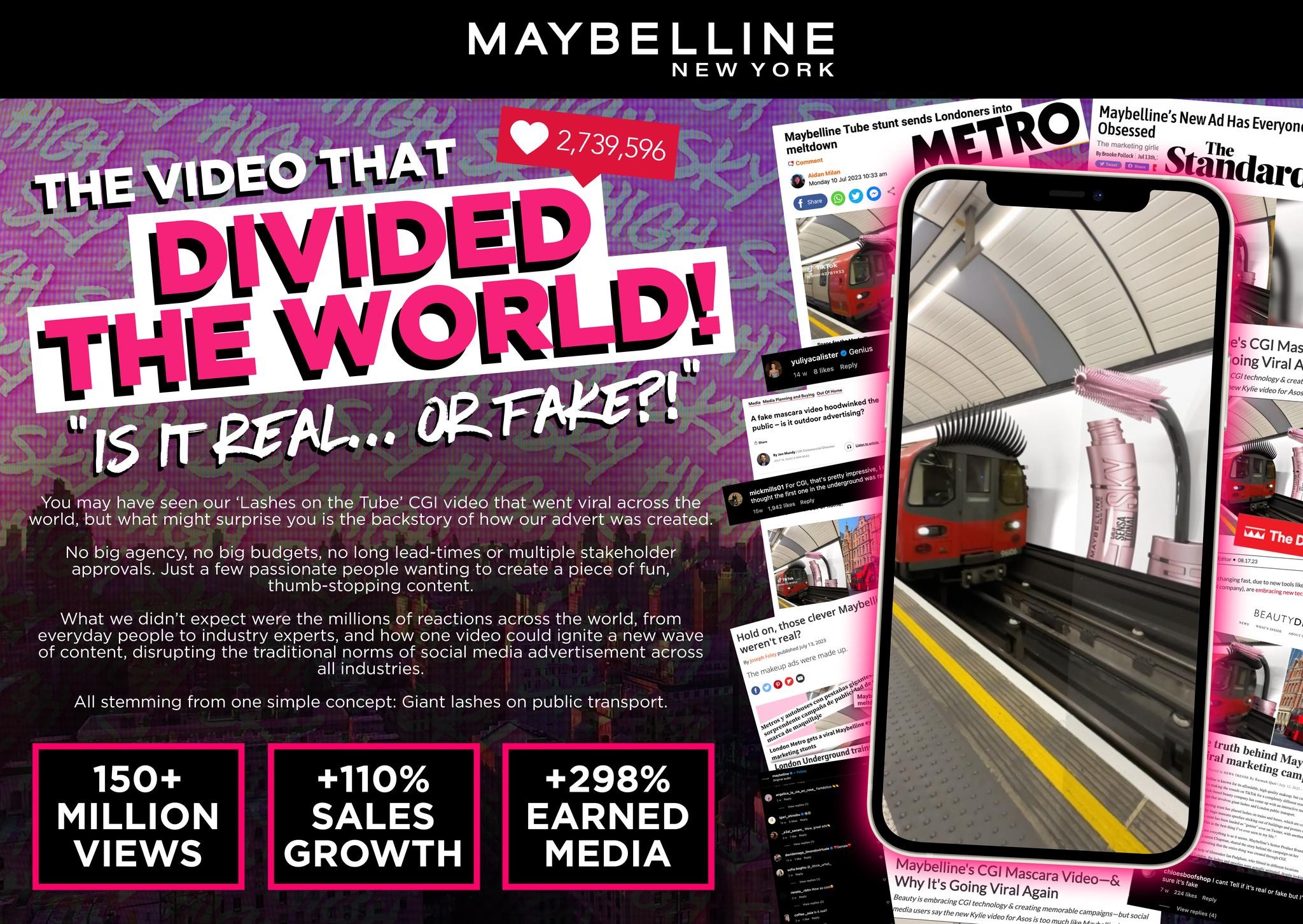 Maybelline's Viral deep-fake social video