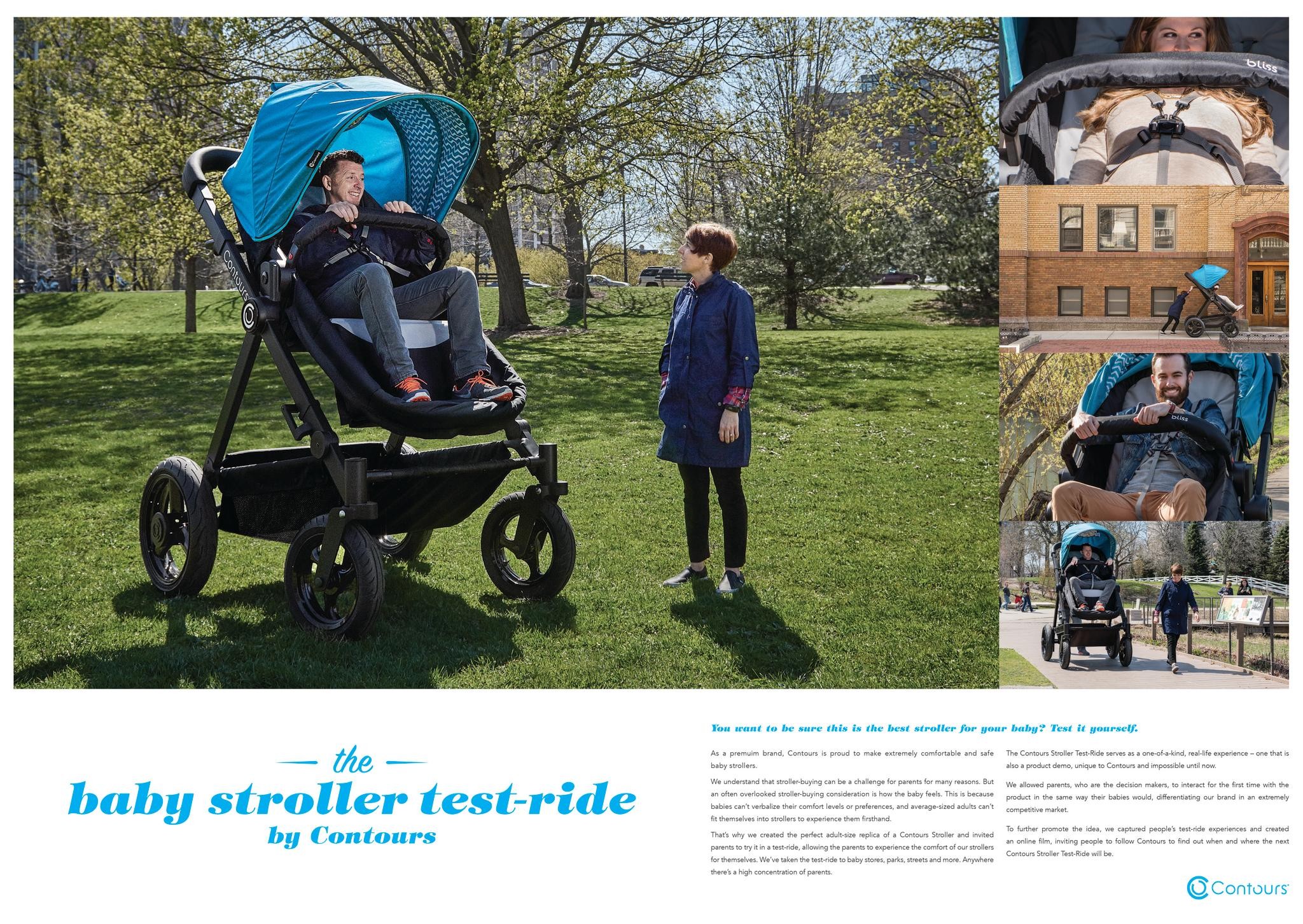 THE BABY STROLLER TEST-RIDE BY CONTOURS