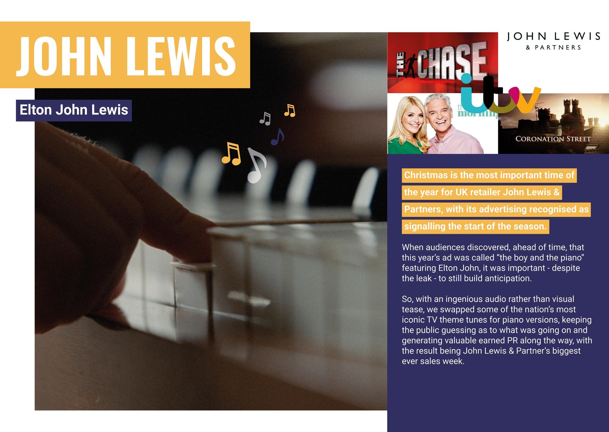 John Lewis & Partners - Elton John Lewis