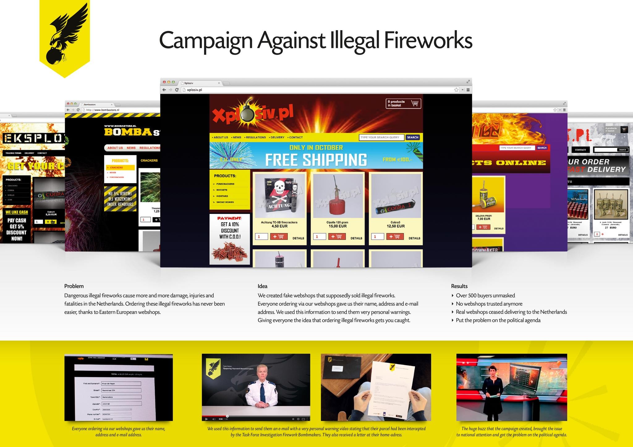 CAMPAIGN AGAINST ILLEGAL FIREWORKS
