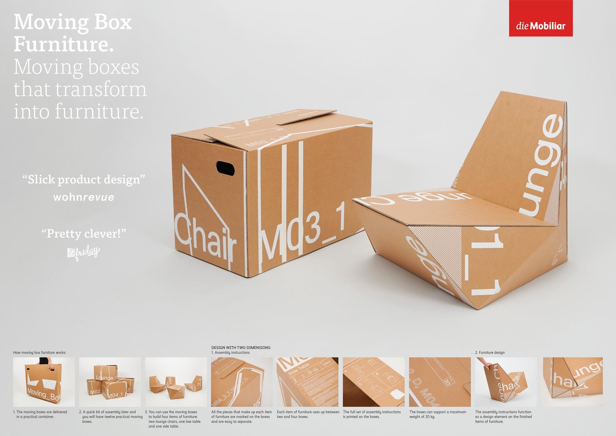 Mobiliar - Moving Box Furniture