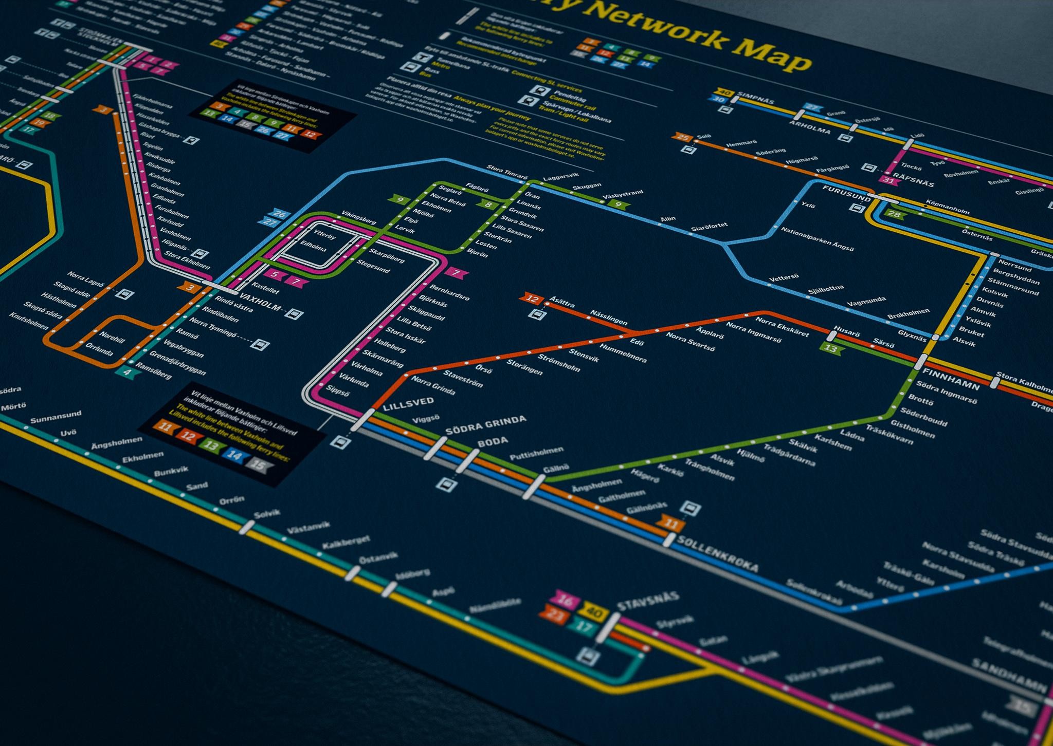 The Ferry Network Map | Campaign | THE WORK