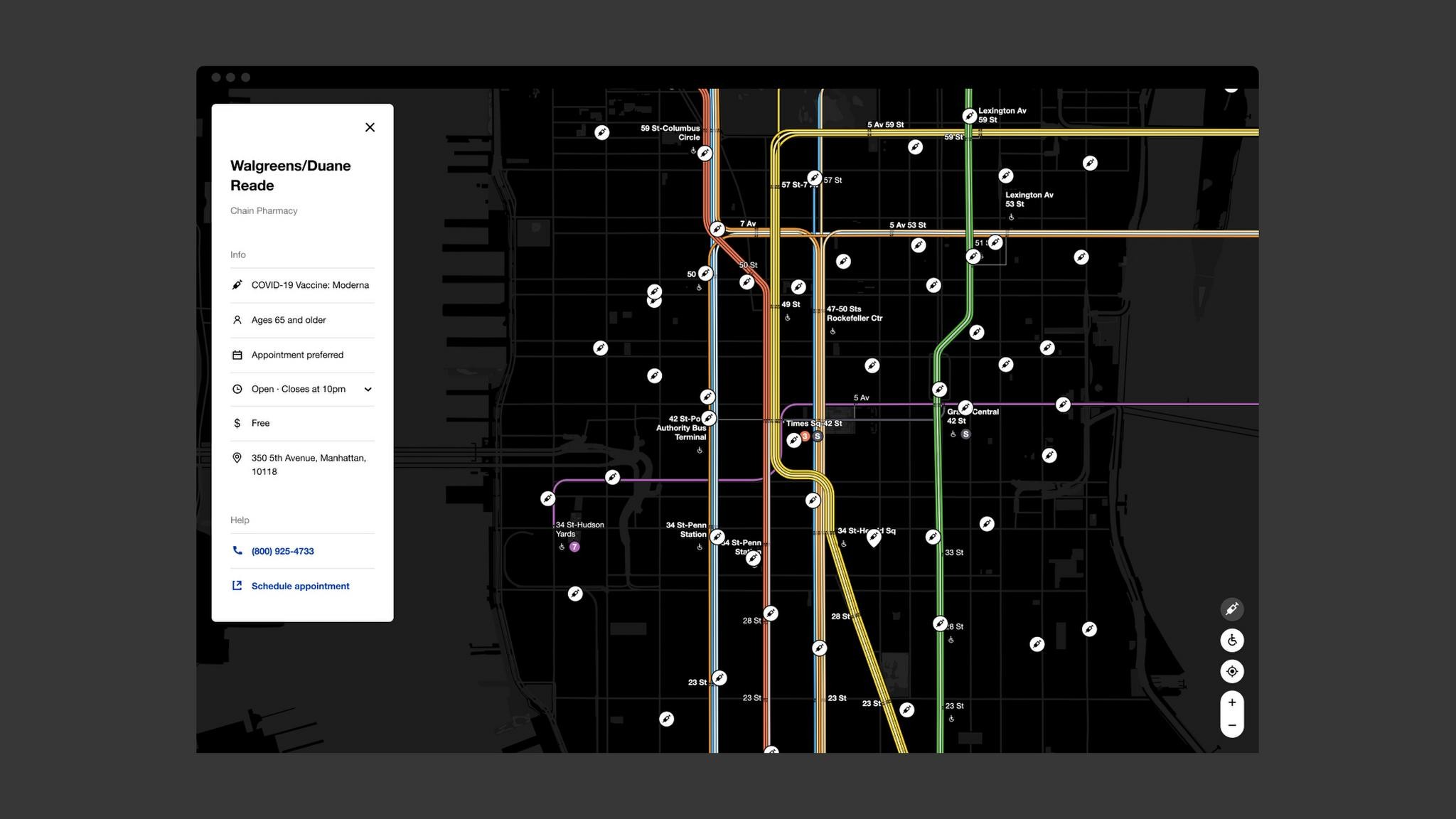 THE MTA LIVE SUBWAY MAP Entry THE WORK
