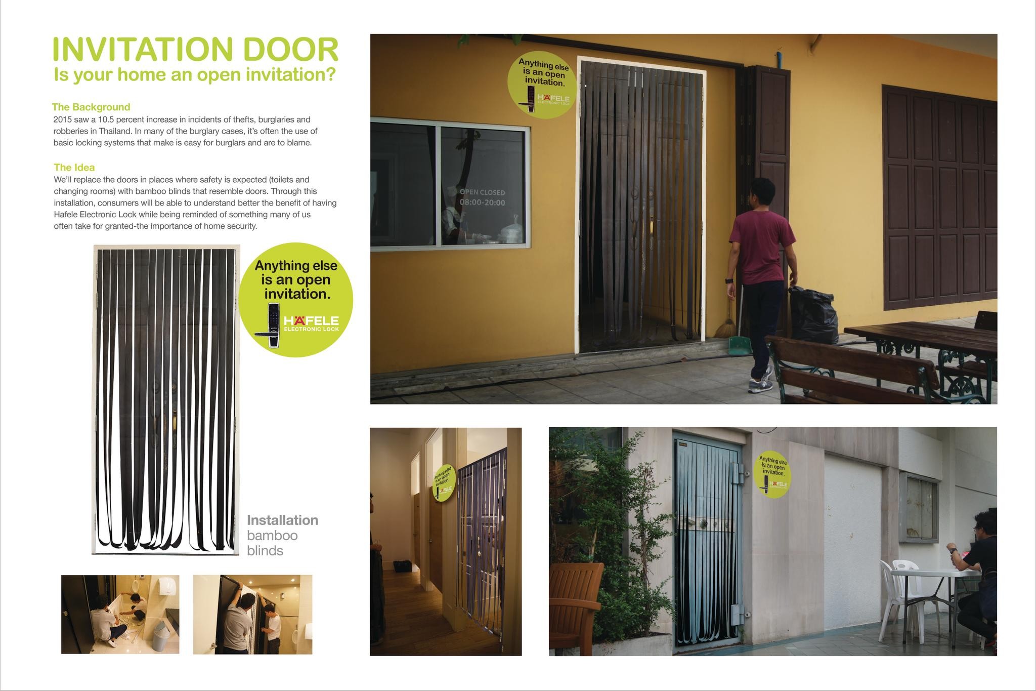 Hafele Invitation Door Launch Campaign : Installation