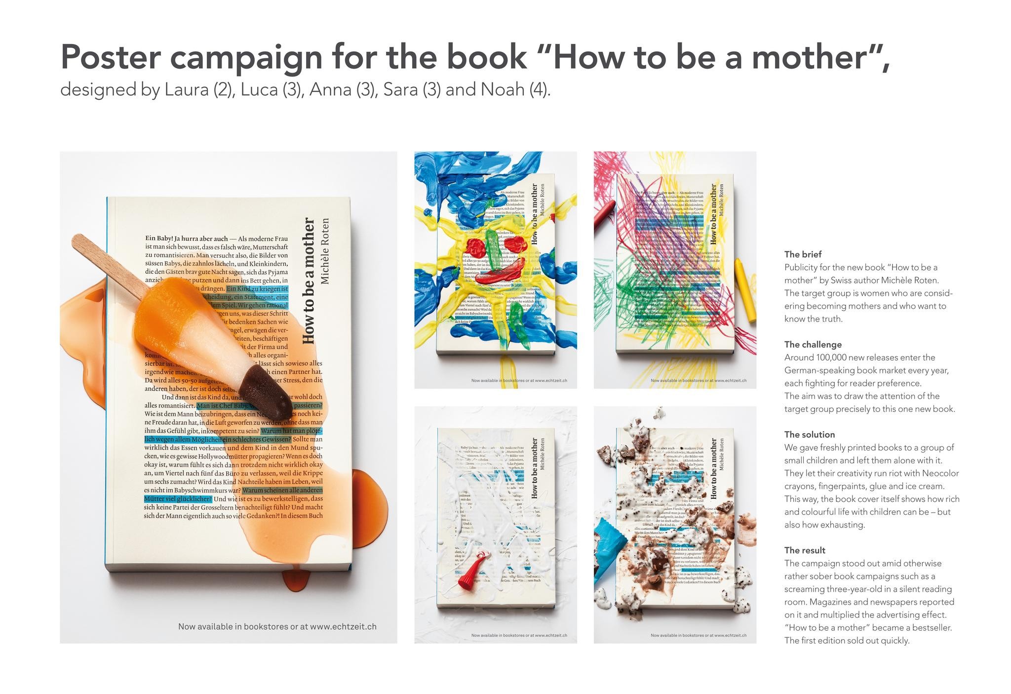 ECHTZEIT BOOK CAMPAIGN “HOW TO BE A MOTHER“