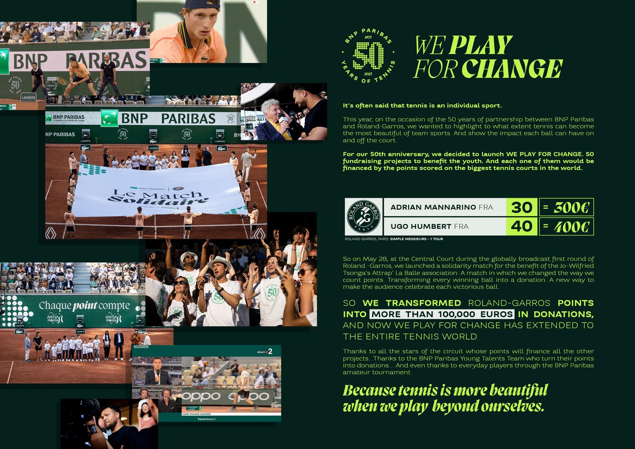  We Play For Change - BNP Paribas