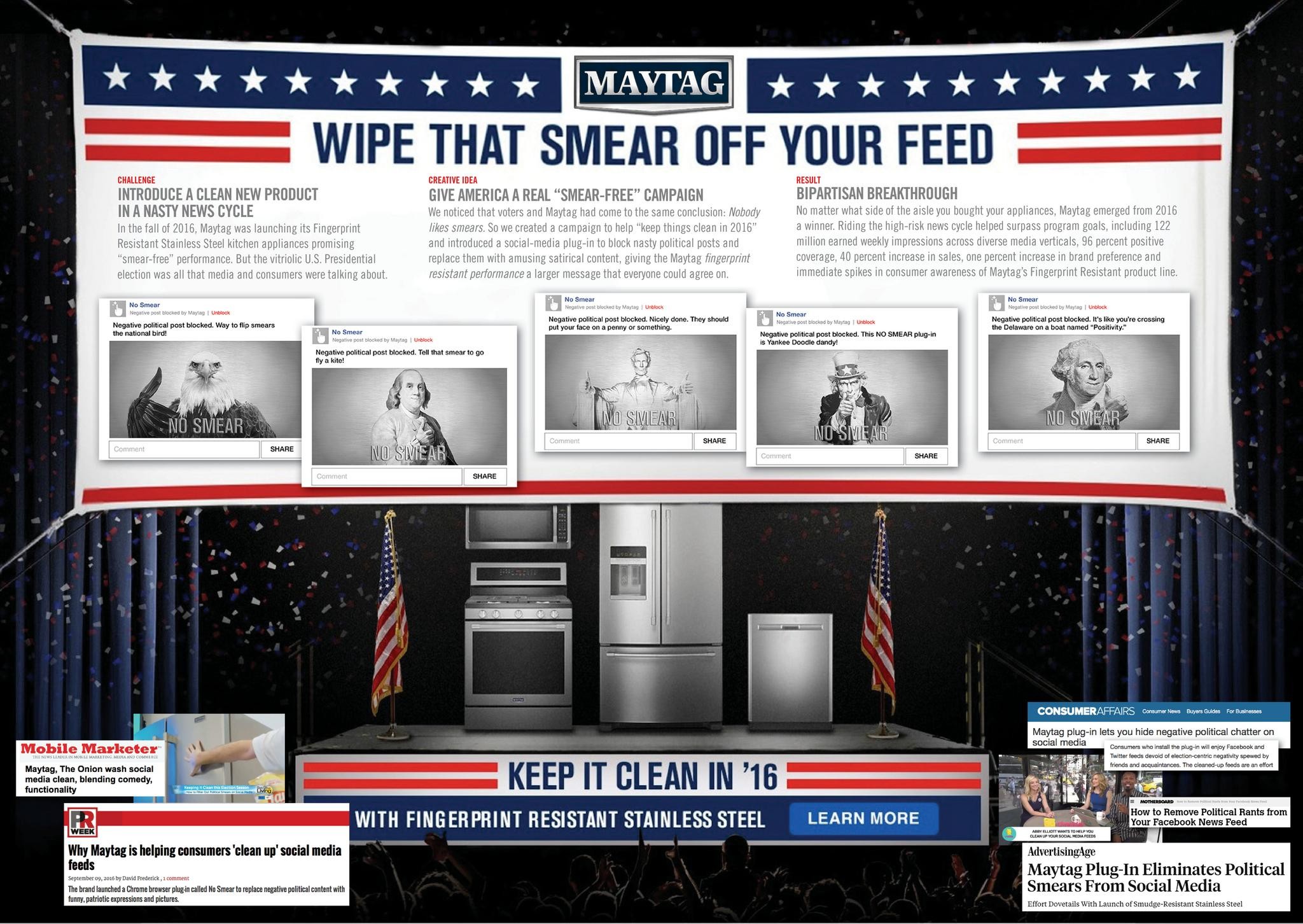 Maytag "No Smear" Campaign