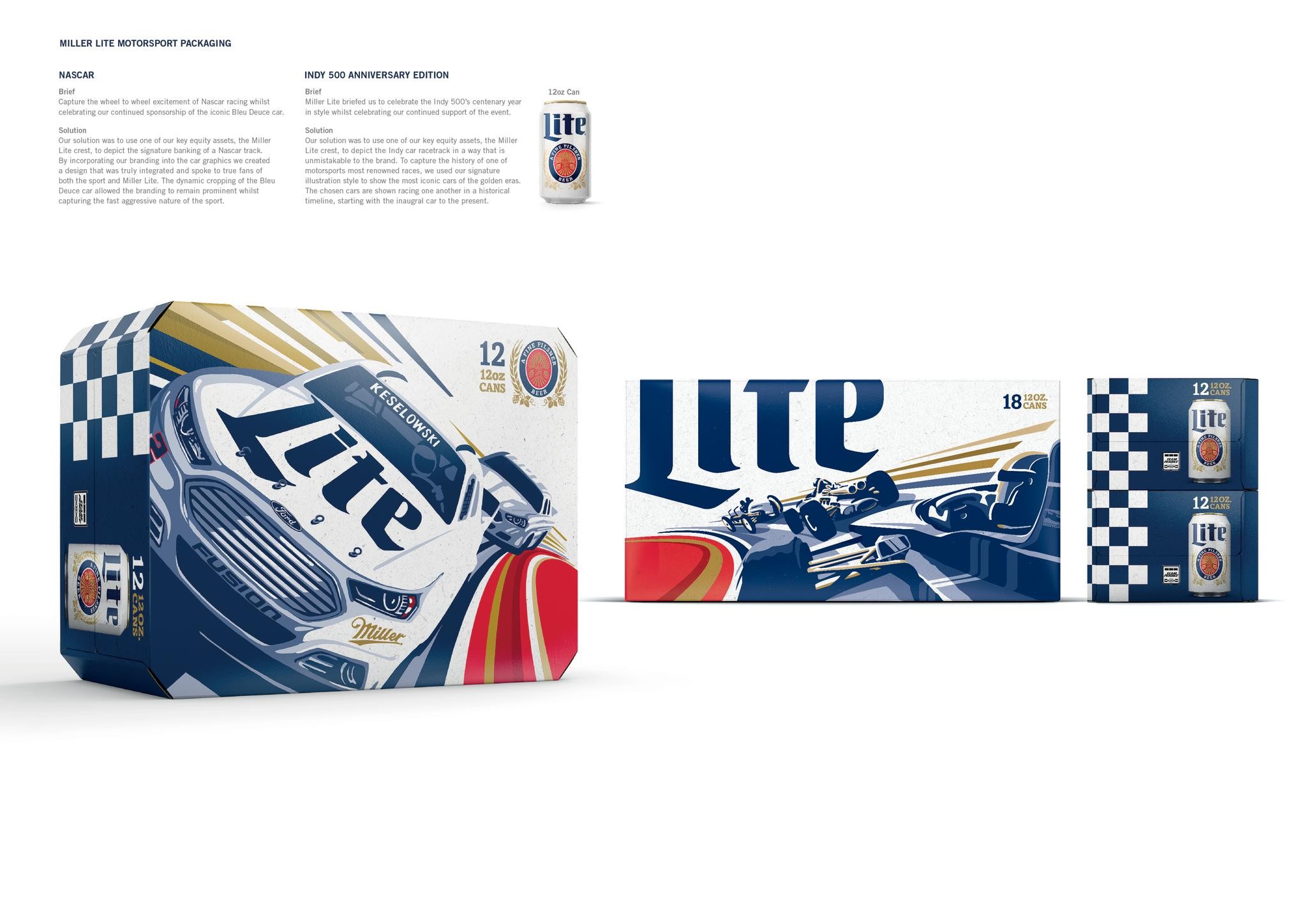 Miller Lite Motorsports (Nascar & Indy 500)