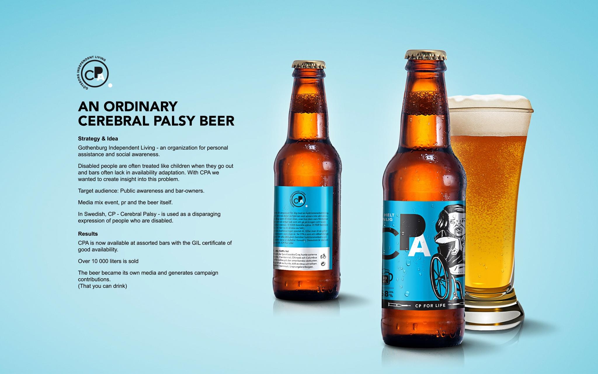 JUST ANOTHER CEREBRAL PALSY BEER