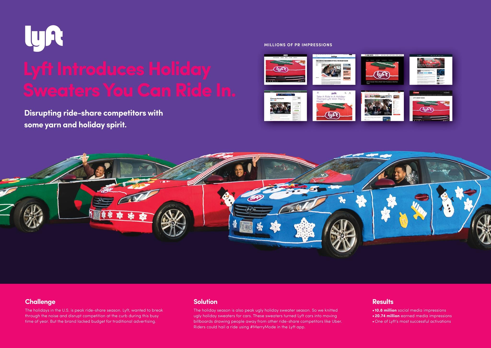 Lyft Introduces Holiday Sweaters You Can Ride In