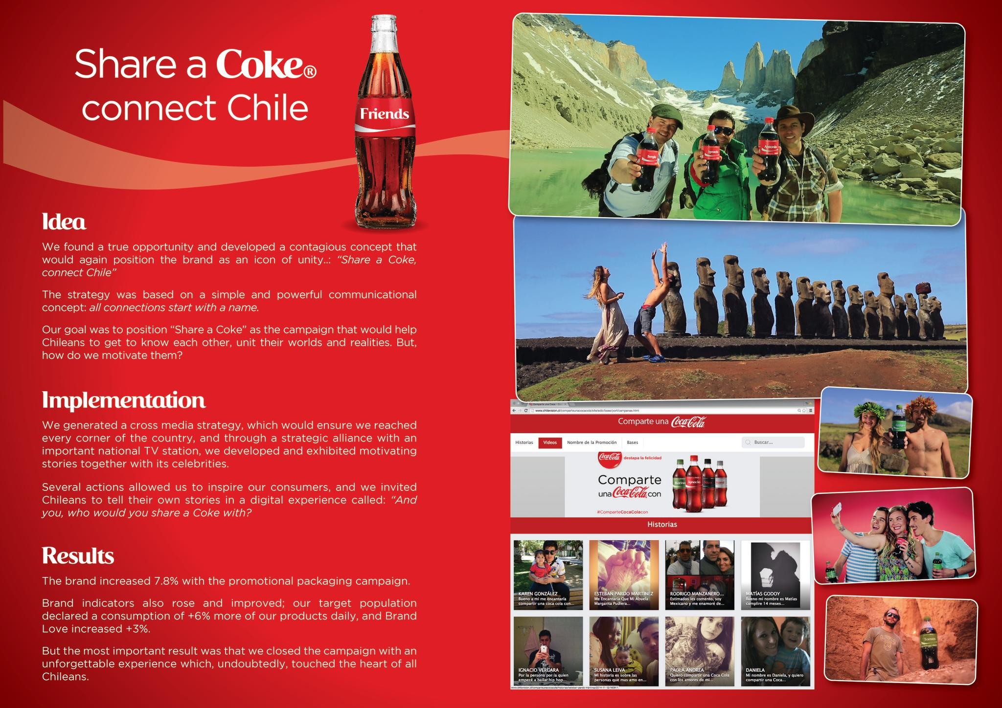 SHARE A COKE CONNECTS CHILE