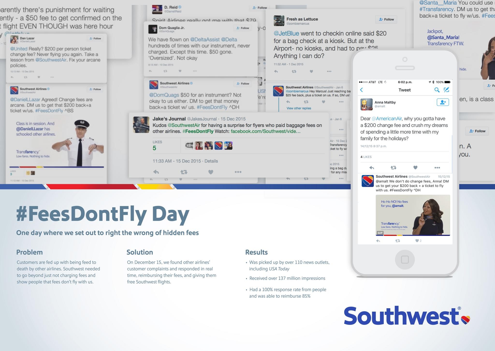 Southwest Airlines - #FeesDontFly Day