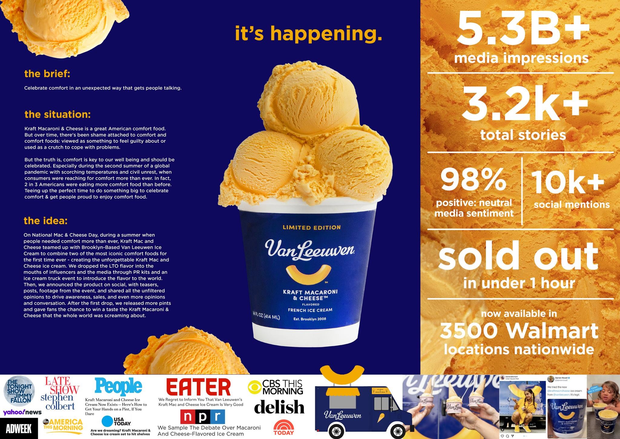 Kraft Mac and Cheese Ice Cream