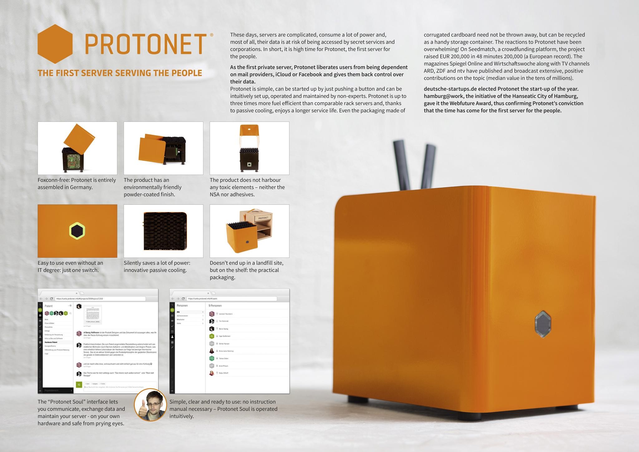 PROTONET - THE FIRST SERVER SERVING THE PEOPLE.