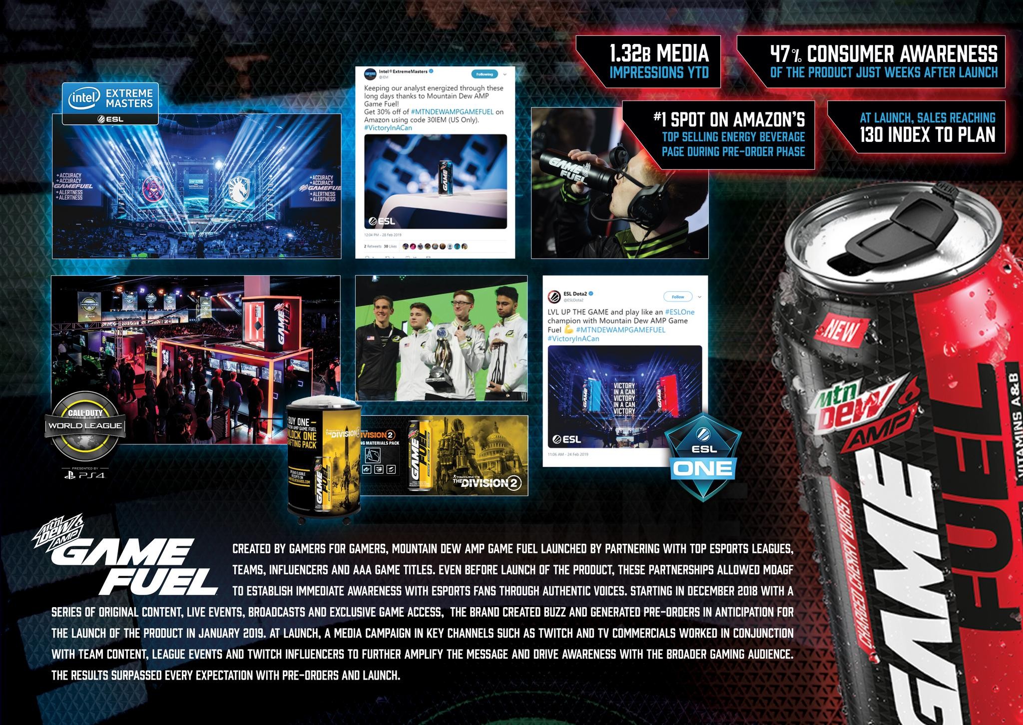 Mountain Dew AMP Game Fuel Launch