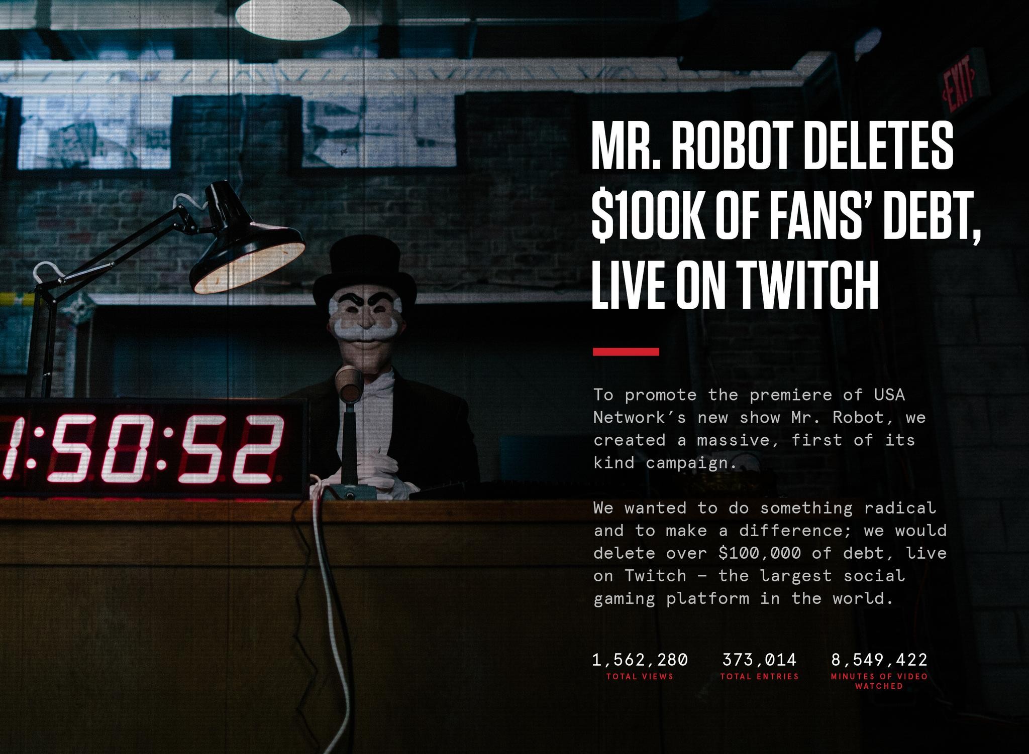 MR. ROBOT DEBT DELETION