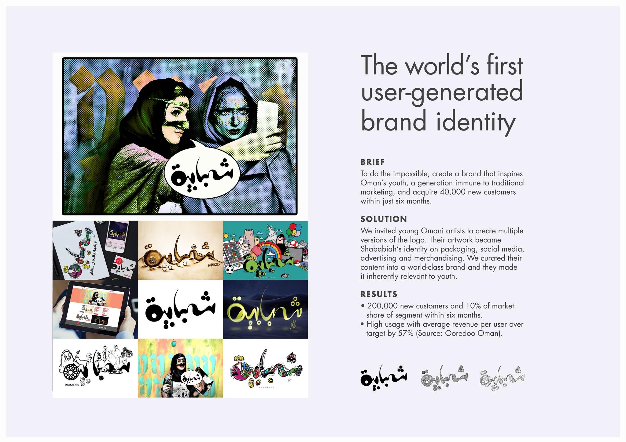 THE WORLDS FIRST USER-GENERATED BRAND IDENTITY