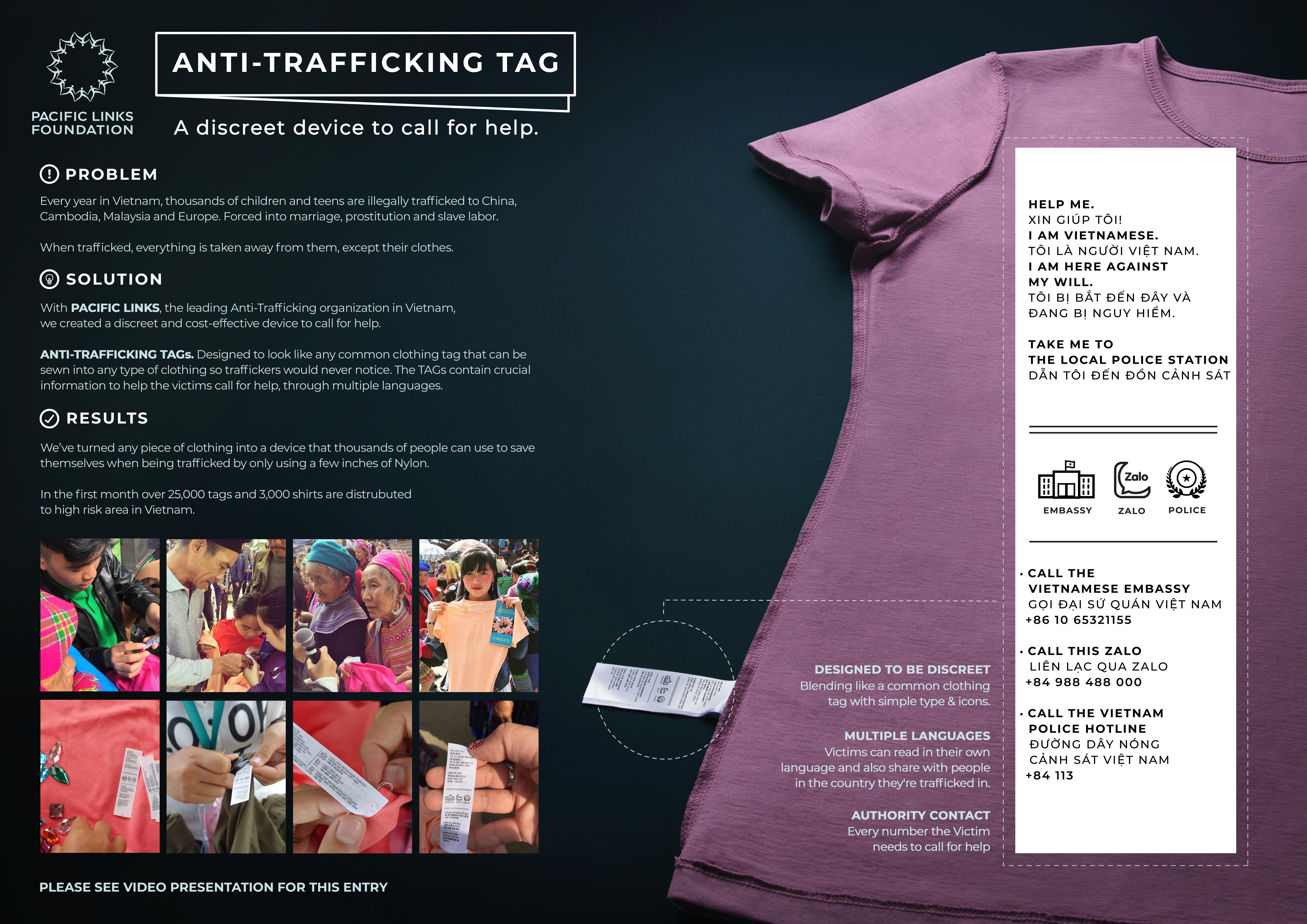 PACIFIC LINKS ANTI-TRAFFICKING TAGS