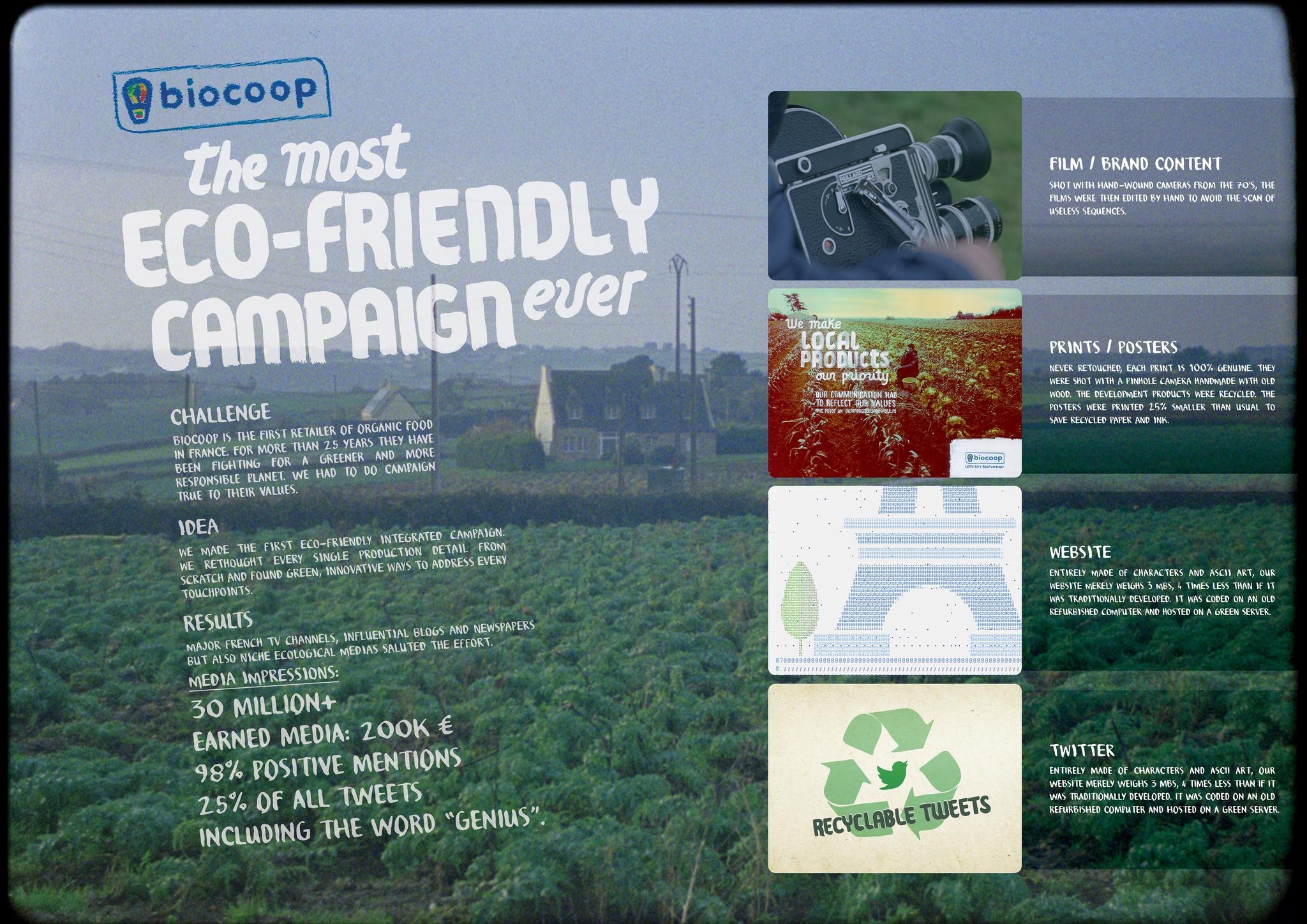THE MOST ECO-FRIENDLY CAMPAIGN EVER