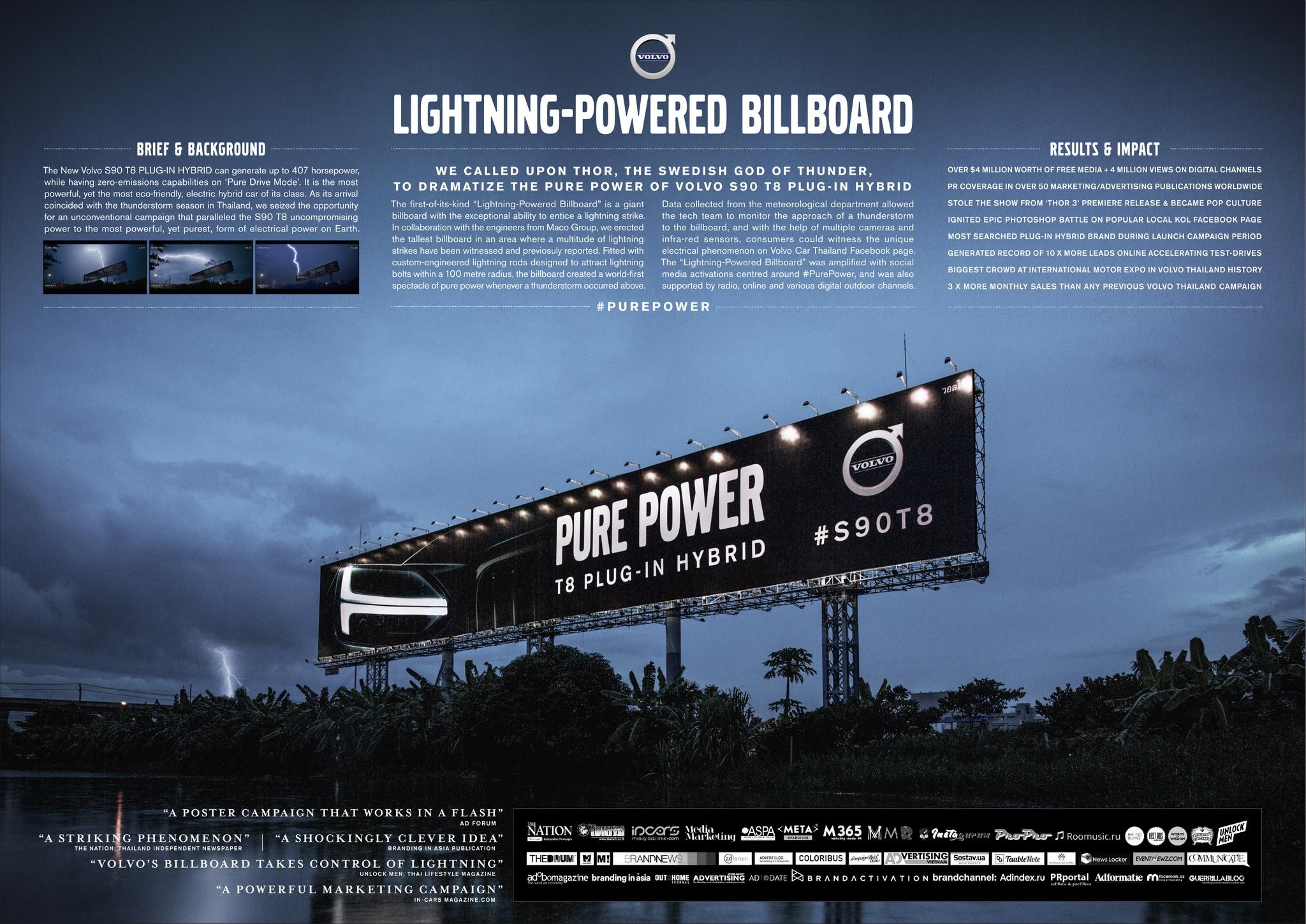 Lightning-Powered Billboard