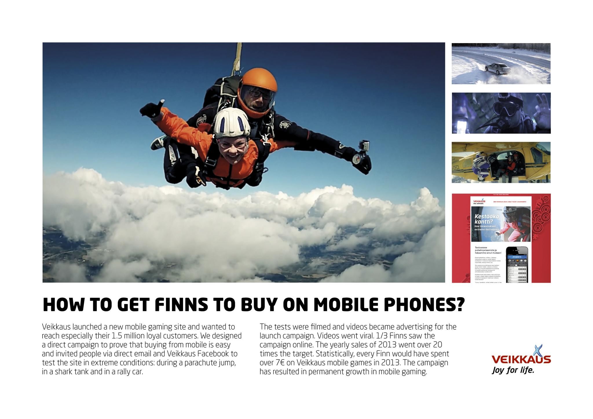 HOW TO GET FINNS TO BUY ON MOBILE PHONES?