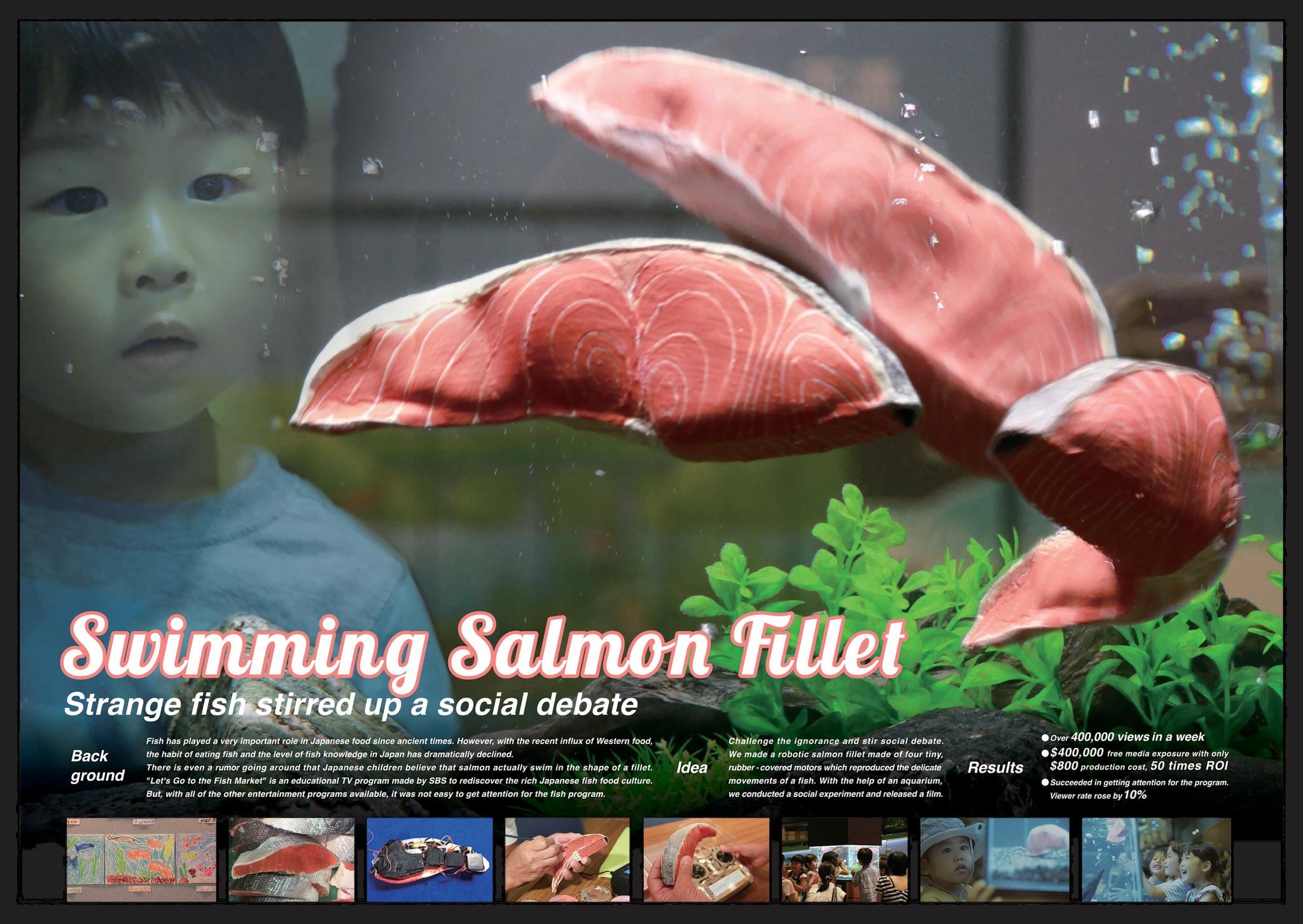 Swimming Salmon Fillet
