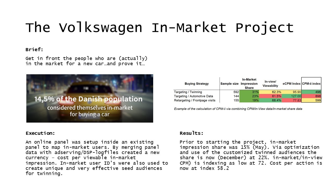 The Volkswagen In-market Project