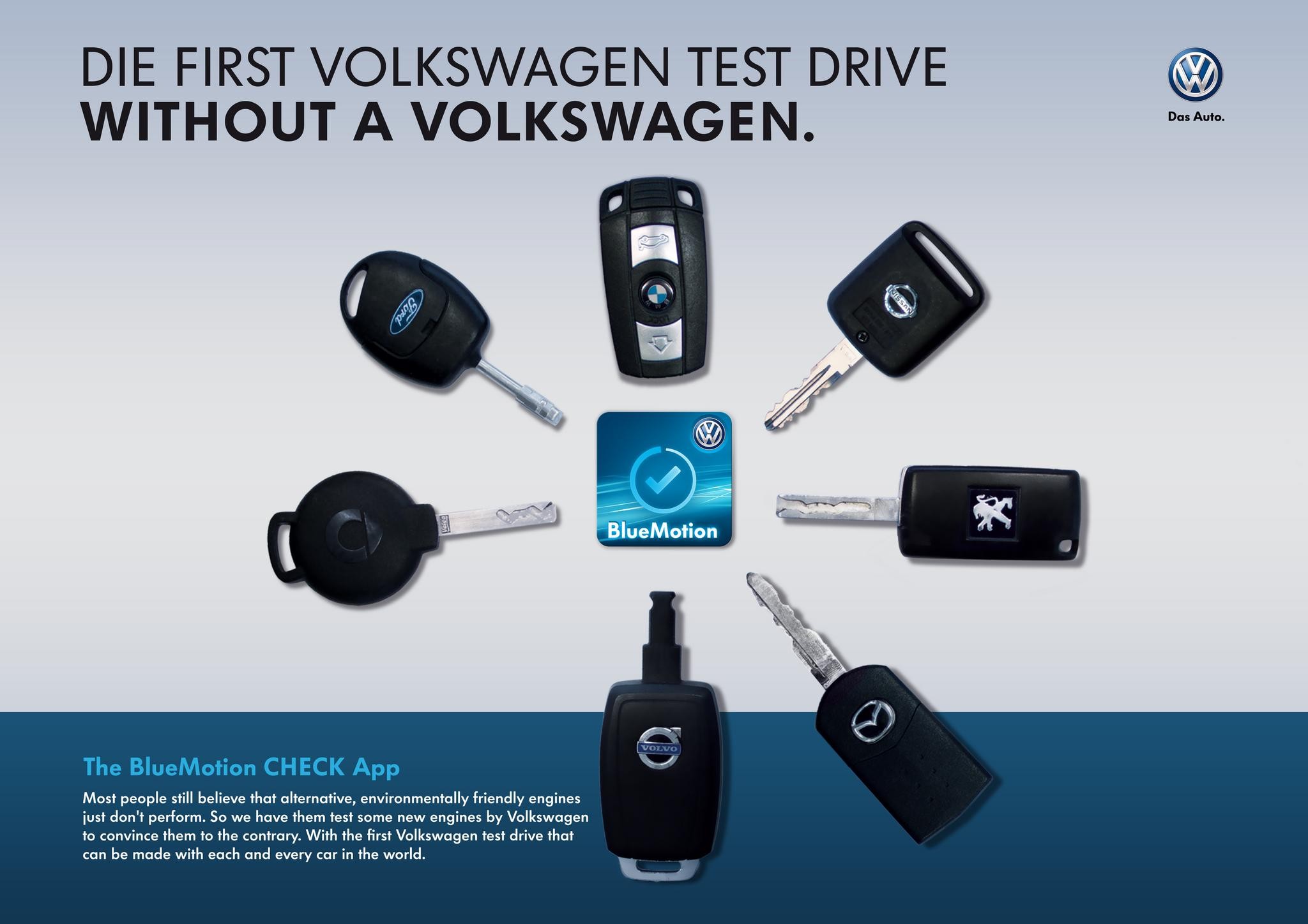 THE FIRST VOLKSWAGEN TEST DRIVE WITHOUT A VOLKSWAGEN.