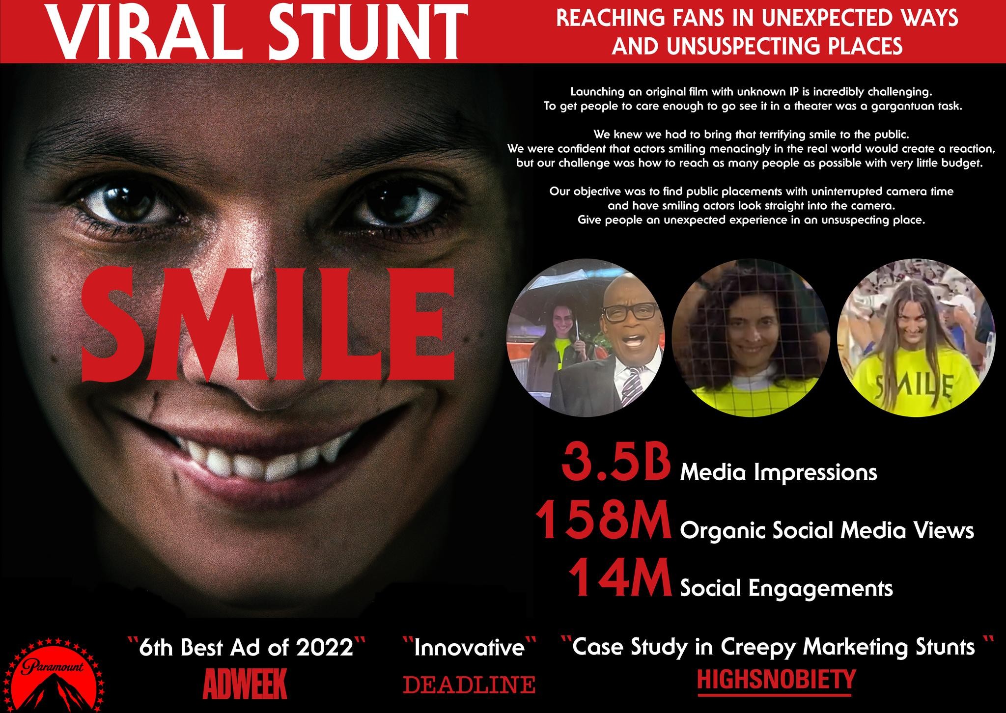 SMILE VIRAL STUNT: REACHING FANS IN UNEXPECTED WAYS | Entry | THE WORK