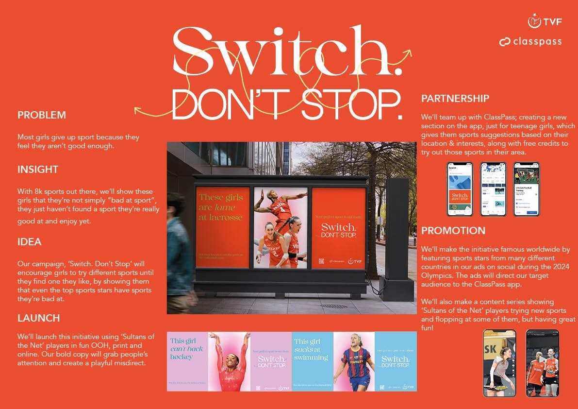 Switch. Don't stop.
