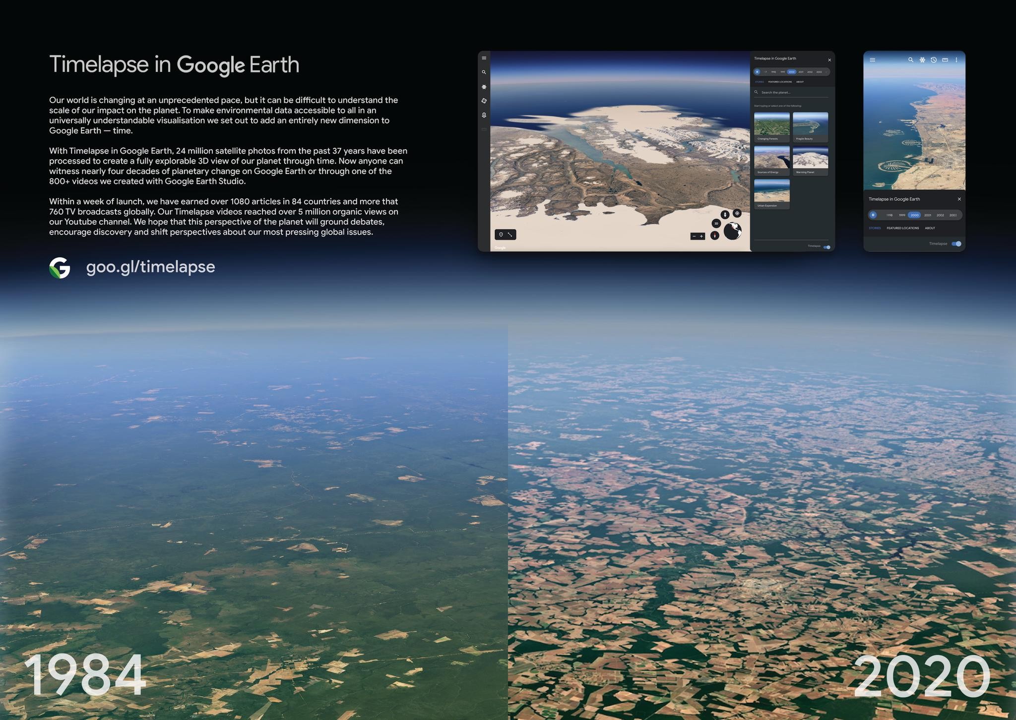 TIMELAPSE IN GOOGLE EARTH