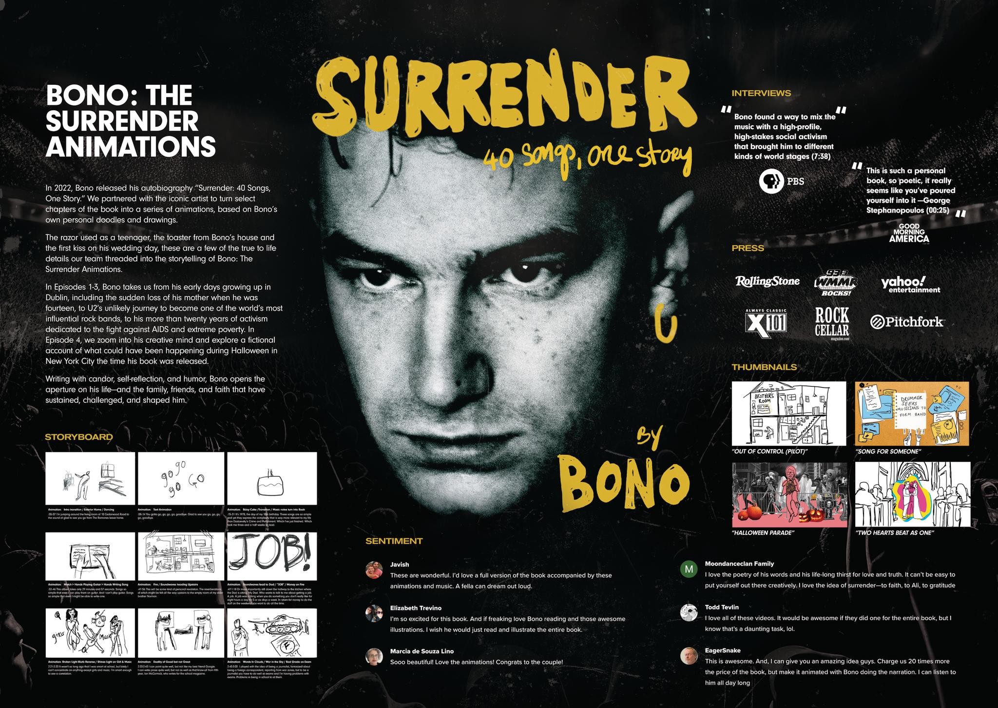 SURRENDER: 40 SONGS, ONE STORY BY BONO
