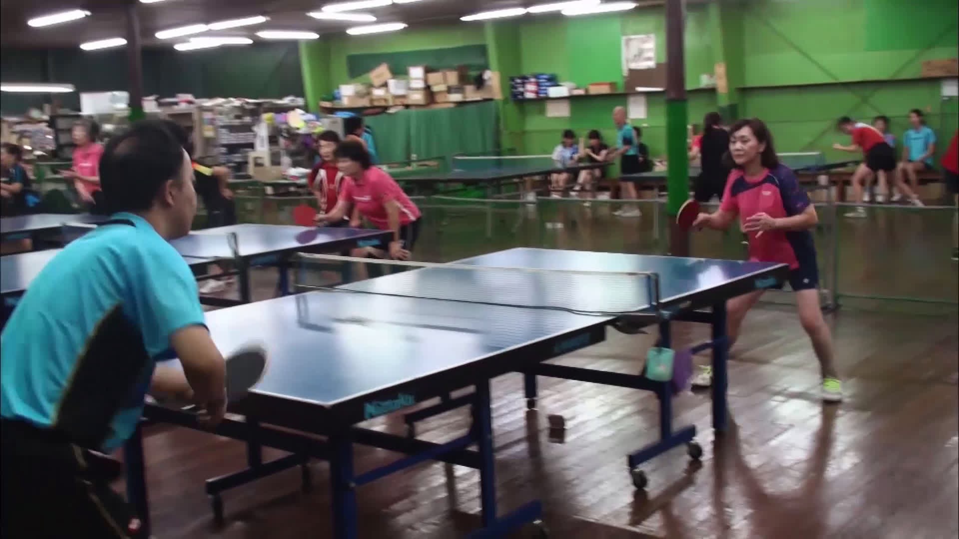 Table tennis by face