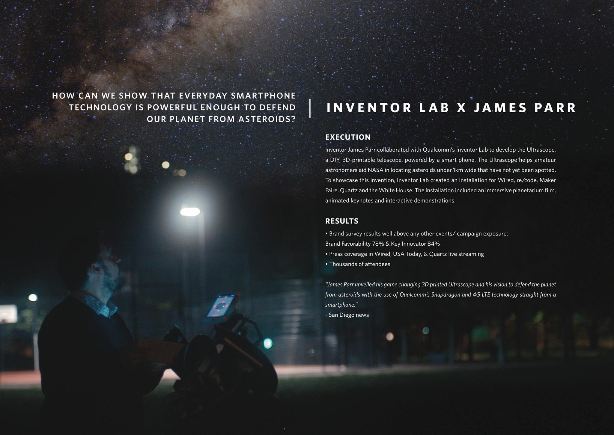 QUALCOMM INVENTOR LAB | JAMES PARR | Entry