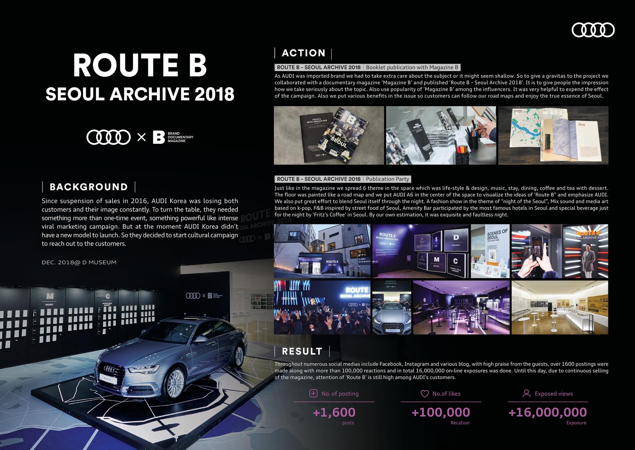 Audi Route B Seoul Archive 2018
