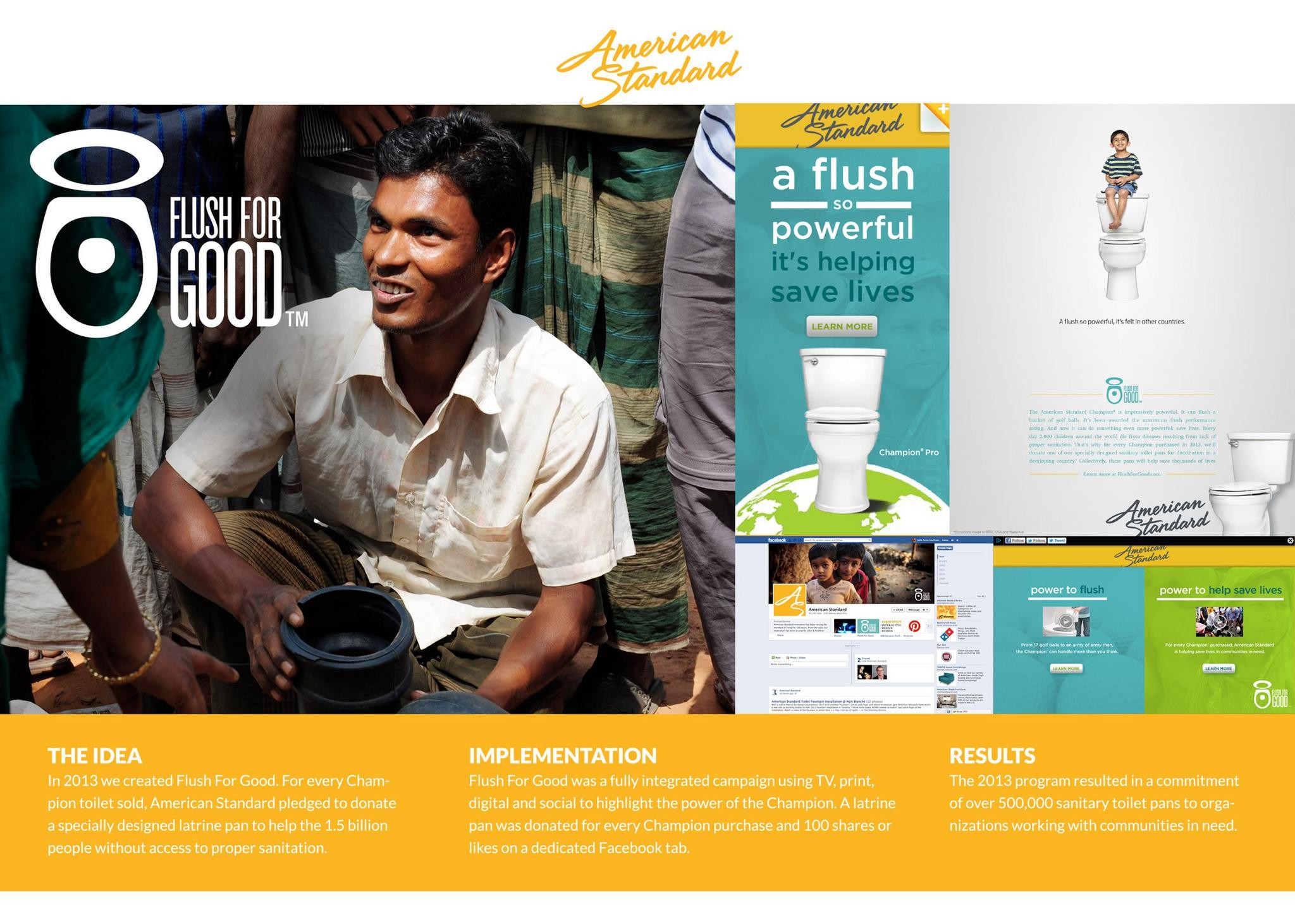 AMERICAN STANDARD FLUSH FOR GOOD INTEGRATED CAMPAIGN