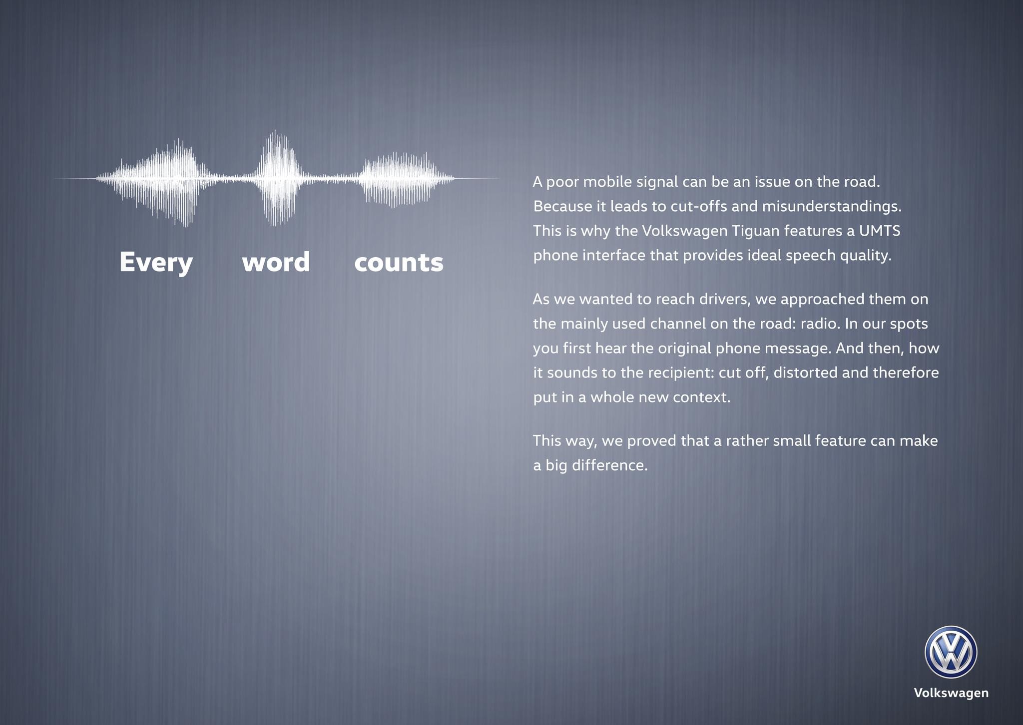 "Every word counts" 