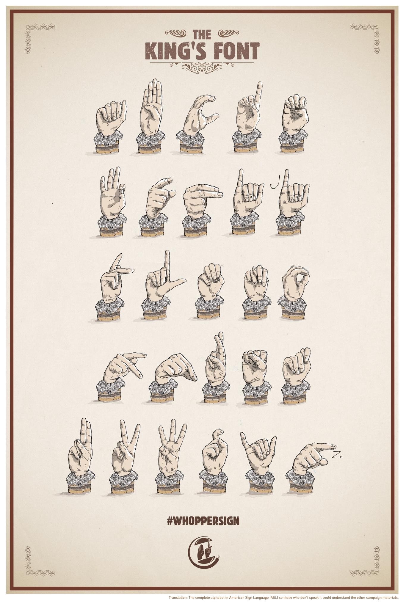 WhOPPER SIGN - KING'S FONT | Campaign