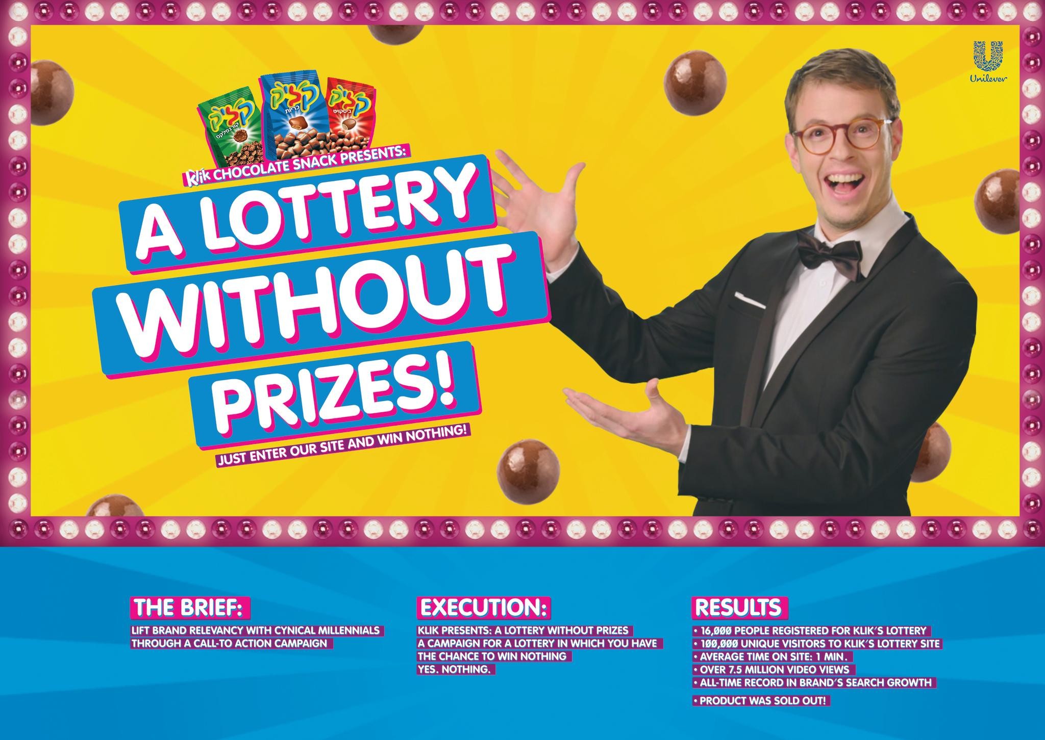 KLIK's lottery without prizes